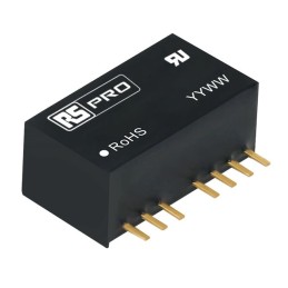 1 pcs - RS PRO DC-DC Converter, ±15V dc/ 100mA Output, 4.5 - 36 V dc Input, 3W, PCB Mount, +105°C Max Temp -40°C Min Temp