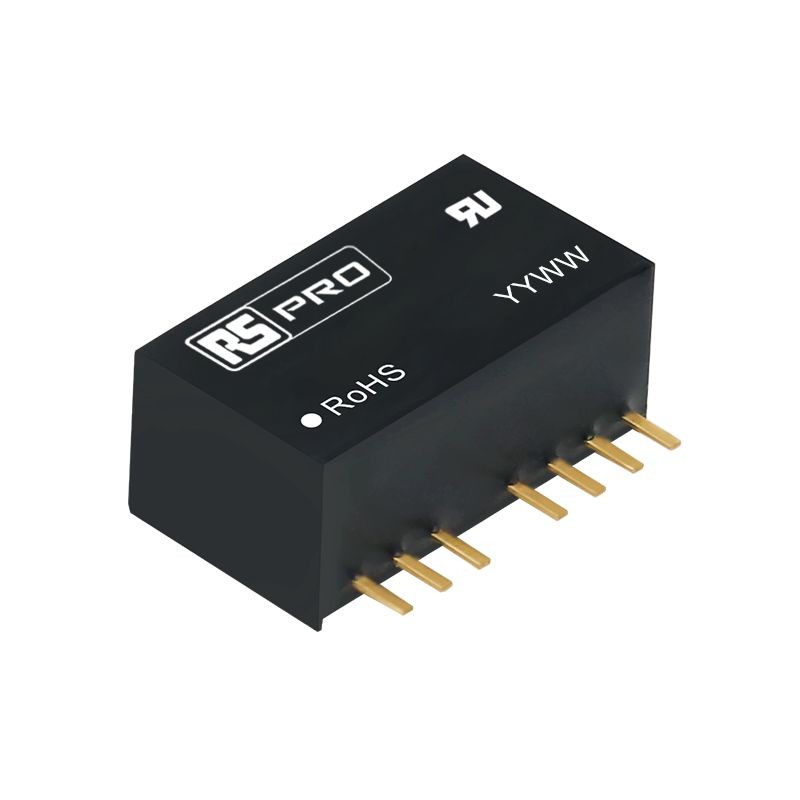 1 pcs - RS PRO DC-DC Converter, ±15V dc/ 100mA Output, 4.5 - 36 V dc Input, 3W, PCB Mount, +105°C Max Temp -40°C Min Temp