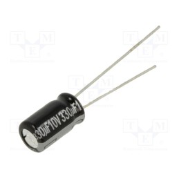10 pcs x PANASONIC - ECA1AHG331 - Capacitor: electrolytic, THT, 330uF, 10VDC, Ø6.3x11.2mm, ±20%, NHG