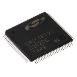 90 pcs - Silicon Labs C8051F120-GQ, 8bit 8051 Microcontroller, C8051F, 100MHz, 128 kB Flash, 100-Pin TQFP