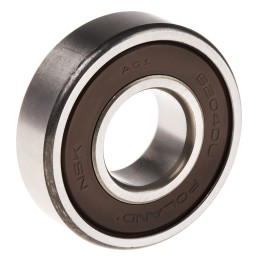 1 pcs - NSK 6204DDU Single Row Deep Groove Ball Bearing- Both Sides Sealed 20mm I.D, 47mm O.D