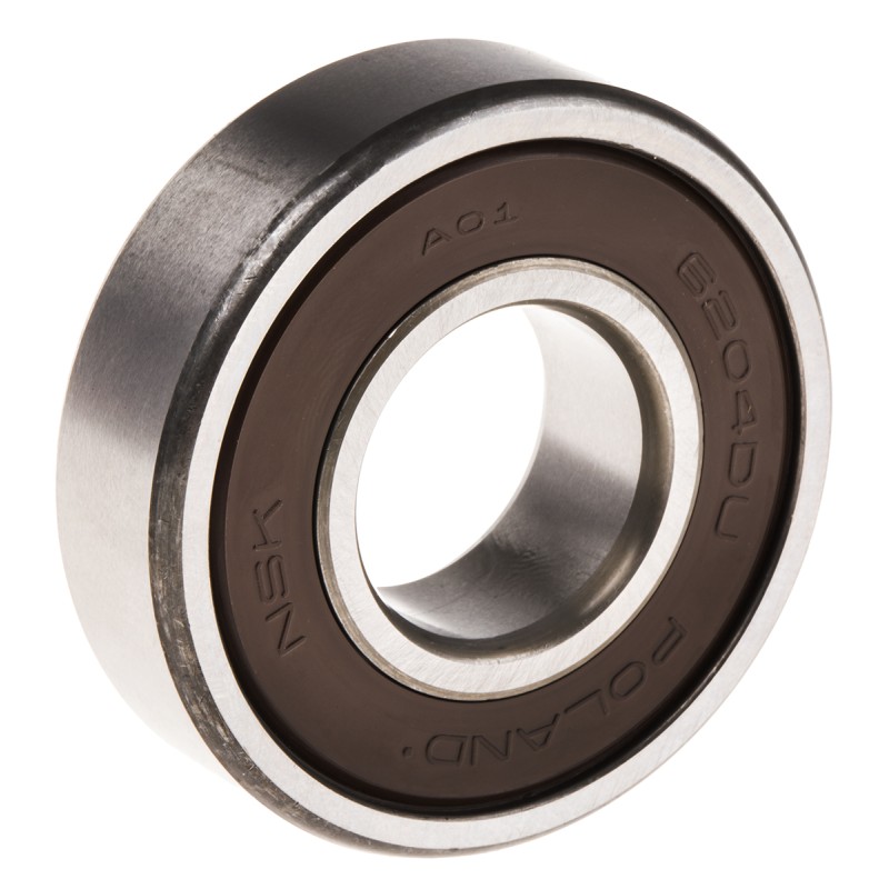 1 pcs - NSK 6204DDU Single Row Deep Groove Ball Bearing- Both Sides Sealed 20mm I.D, 47mm O.D