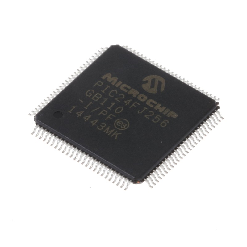 90 pcs - Microchip PIC24FJ256GB110-I/PF, 16bit PIC Microcontroller, PIC24FJ, 32MHz, 256 kB Flash, 100-Pin TQFP