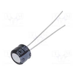 10 pcs x PANASONIC - ECEA0JKS101 - Capacitor: electrolytic, THT, 100uF, 6.3VDC, Ø6.3x5mm, Pitch: 2.5mm
