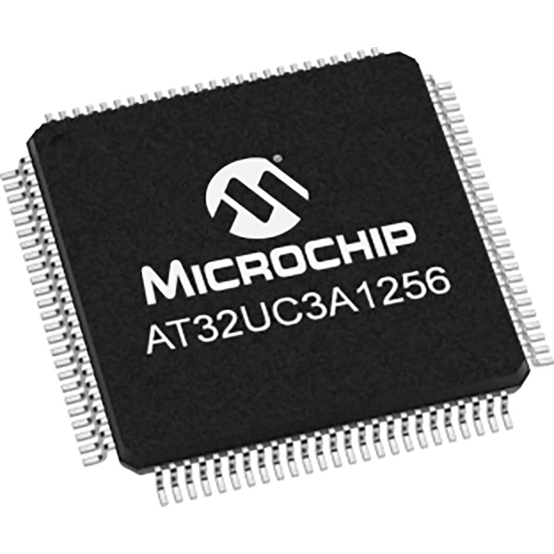 90 pcs - Microchip AT32UC3A1256-AUT, 32bit AVR Microcontroller, AT32, 66MHz, 256 kB Flash, 100-Pin TQFP