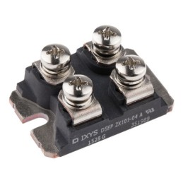 10 pcs - IXYS 400V 100A, Dual Rectifier Diode, 4-Pin SOT-227B DSEP2X101-04A
