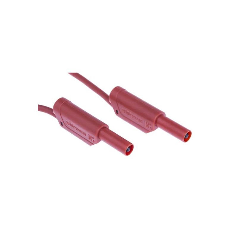 1 pcs - Schutzinger Test lead, 32A, 1kV, Red, 1m Lead Length
