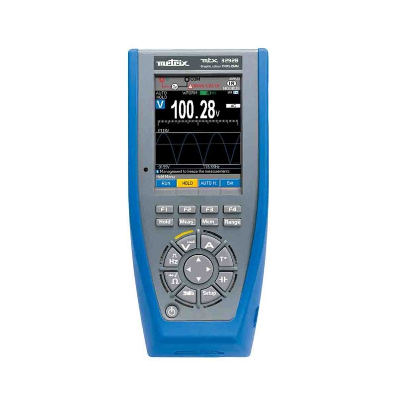 1 pcs - Metrix MTX 3292B Handheld Digital Multimeter, True RMS, 10A ac Max, 10A dc Max, 1000V ac Max