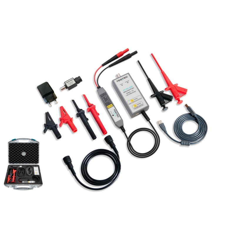 1 pcs - Testec TT-SX 200 Series Oscilloscope Probe, Active, Differential Type, 200MHz, 10:1, BNC Female Connector