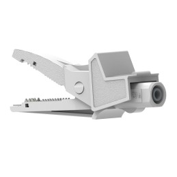 1 pcs - Electro PJP Alligator Clip, Nickel-Plated Steel Contact, 20A, Grey