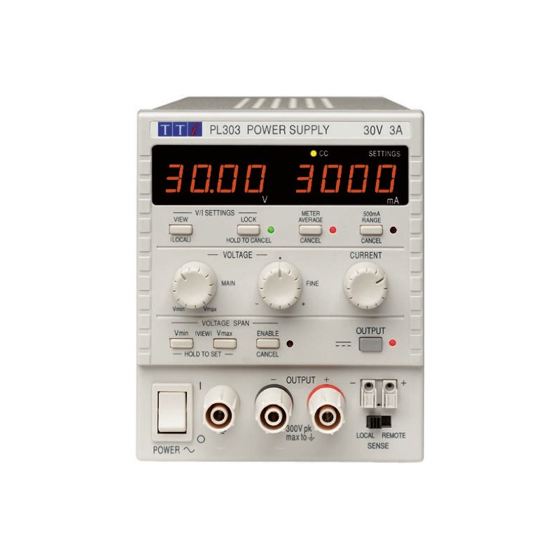 1 pcs - Aim-TTi PL Series Digital Bench Power Supply, 0 - 30V, 0 - 3A, 1-Output, 90W - RS Calibrated