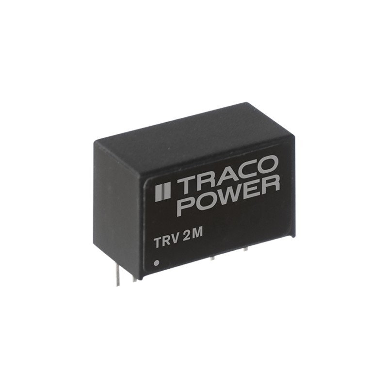 1 pcs - TRACOPOWER TRV 2M DC-DC Converter, 15V dc/ 134mA Output, 12 - 18 V dc Input, 2W, PCB Mount, +80°C Max Temp -40°C