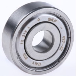 1 pcs - SKF 627-2Z Single Row Deep Groove Ball Bearing- Both Sides Shielded 7mm I.D, 22mm O.D