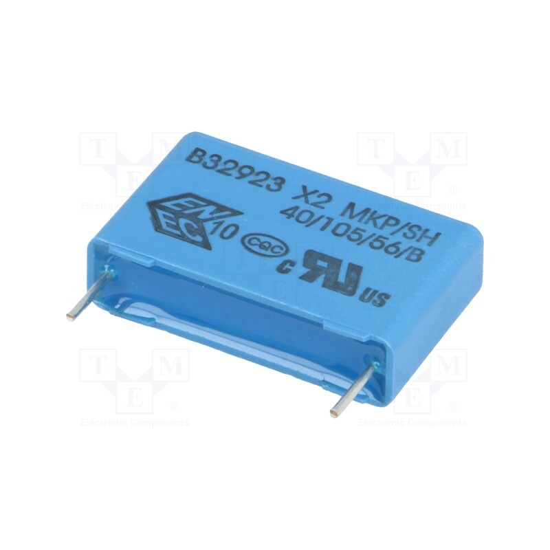 1 pcs x EPCOS - B32923D3334K - Capacitor: polypropylene, 330nF, 7x16x26.5mm, THT, ±10%, 22.5mm