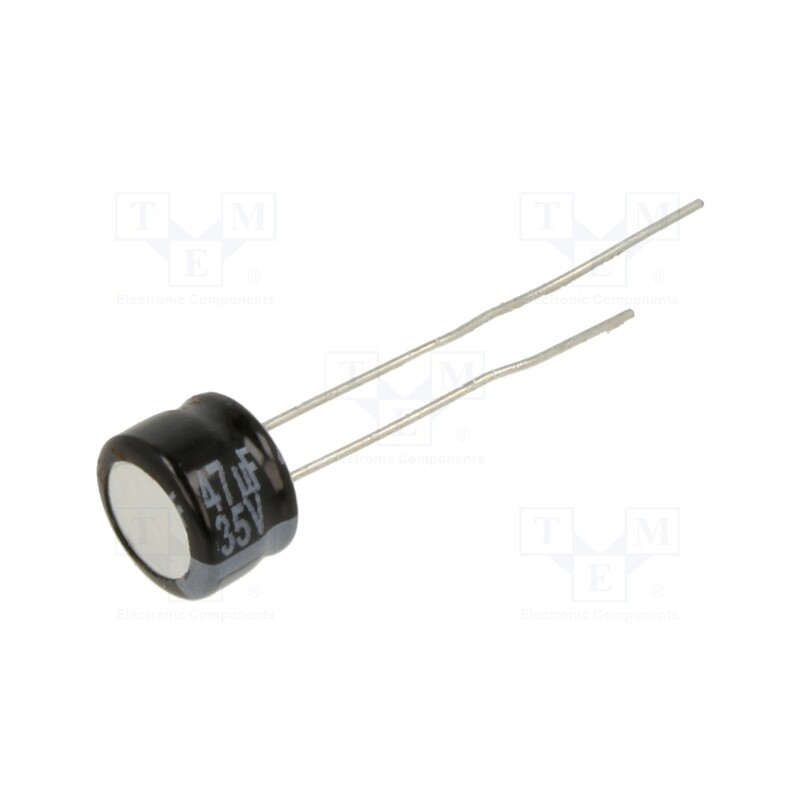 10 pcs x PANASONIC - ECEA1VKS470I - Capacitor: electrolytic, THT, 47uF, 35VDC, Ø8x5mm, Pitch: 2.5mm