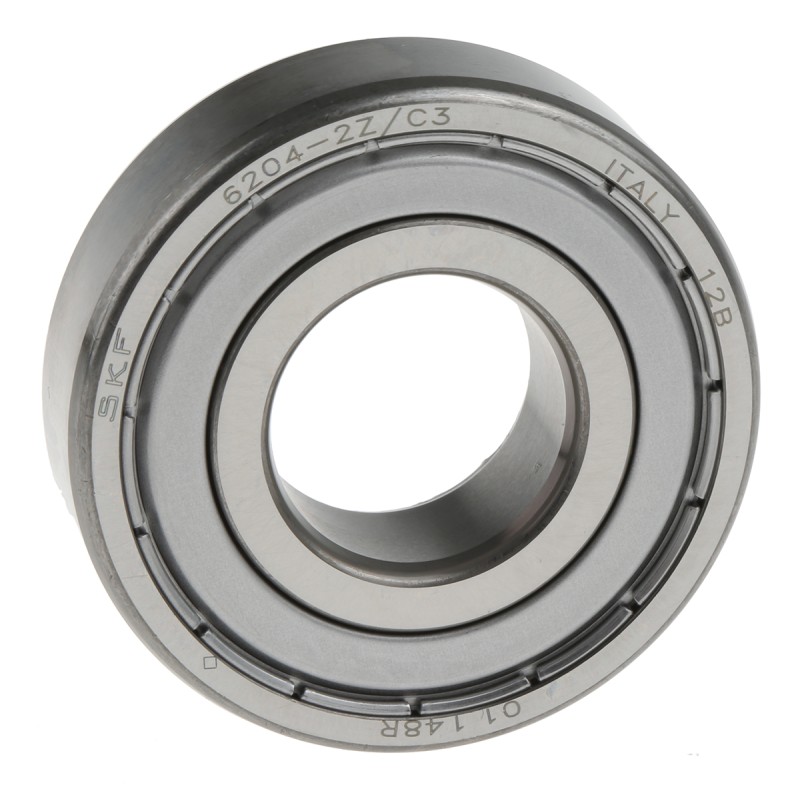 1 pcs - SKF 6204-2Z/C3 Single Row Deep Groove Ball Bearing- Both Sides Shielded 20mm I.D, 47mm O.D