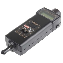 1 pcs - RS PRO Tachometer Best Accuracy ±0.05 % - , With RS Cal Contact, Optical LCD 19999 (Contact Tachometer) rpm, 99999