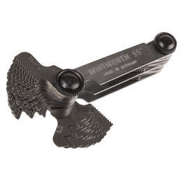 1 pcs - MikronTec, 52 Blades Thread Pitch Gauge, Whitworth/Metric thread type