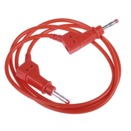 1 pcs - Staubli, 32A, 600V, Red, 1m Lead Length