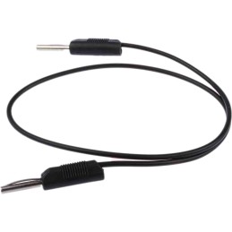 1 pcs - RS PRO 4 mm Test Probe Lead, 2.5A, 50V ac, Black, 500mm Lead Length