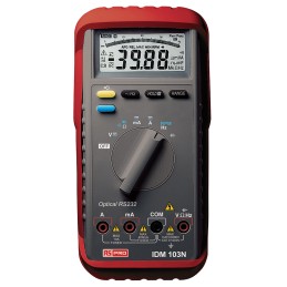 1 pcs - RS PRO IDM103N Handheld Digital Multimeter, 10A ac Max, 10A dc Max, 1000V ac Max - UKAS Calibrated