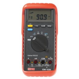 1 pcs - RS PRO IDM103N Handheld Digital Multimeter, 10A ac Max, 10A dc Max, 1000V ac Max