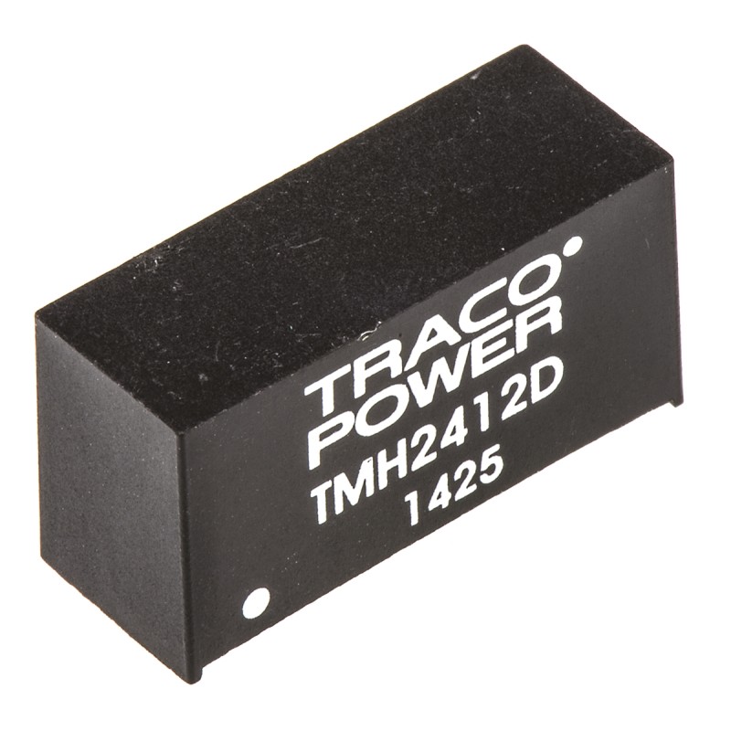 1 pcs - TRACOPOWER TMH DC-DC Converter, ±12V dc/ ±80mA Output, 21.6 - 26.4 V dc Input, 2W, Through Hole, +85°C Max Temp