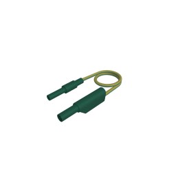1 pcs - Hirschmann Test & Measurement Test lead, 32A, Green/Yellow, 500mm Lead Length