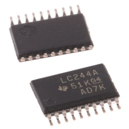 20 pcs - Texas Instruments SN74LVC244APWR Octal-Channel Buffer & Line Driver, 3-State, 20-Pin TSSOP