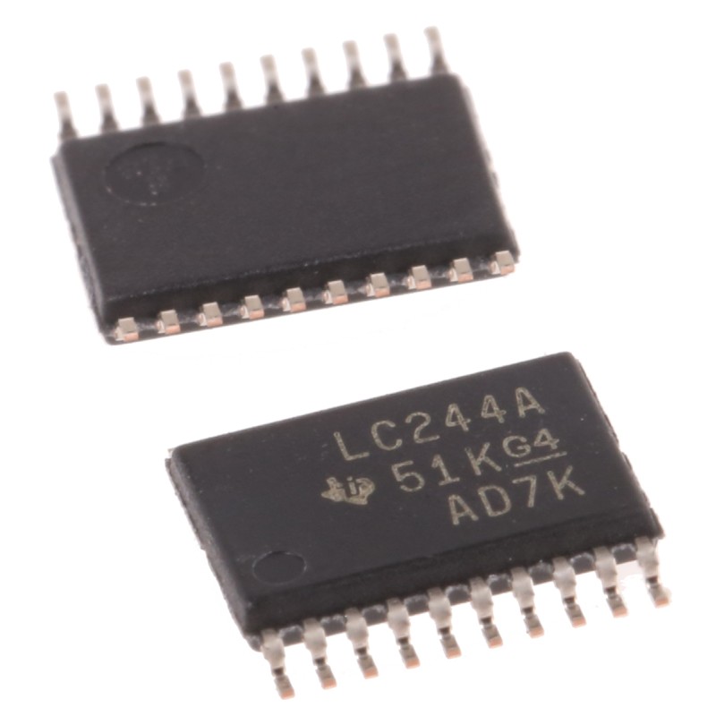 20 pcs - Texas Instruments SN74LVC244APWR Octal-Channel Buffer & Line Driver, 3-State, 20-Pin TSSOP