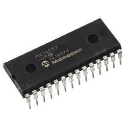 15 pcs - Microchip PIC16F57-I/P, 8bit PIC Microcontroller, PIC16F, 20MHz, 2048 x 12 words Flash, 28-Pin PDIP