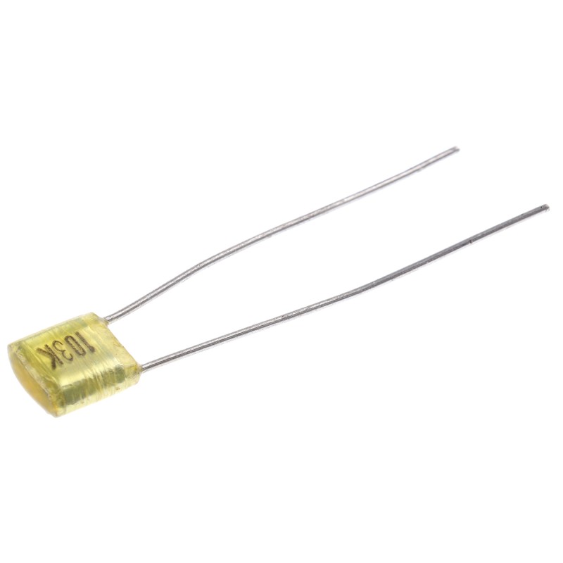 125 pcs - Nichicon YX Polyester Film Capacitor, 50V dc, ±10%, 10nF, Radial