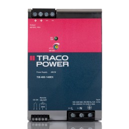1 pcs - TRACOPOWER TIB 480 DIN Rail Power Supply, 85 - 264V ac ac Input, 48V dc dc Output, 10A Output, 480W