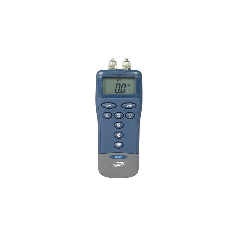 1 pcs - Digitron 2000P Differential Digital Pressure Meter With 2 Pressure Port/s, Max Pressure Measurement 2bar