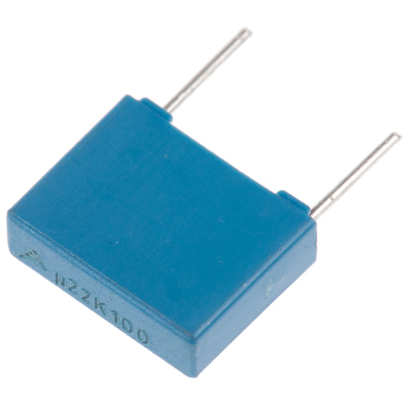 50 pcs - EPCOS B32520 Polyester Film Capacitor, 63 V ac, 100 V dc, ±10%, 220nF, Through Hole