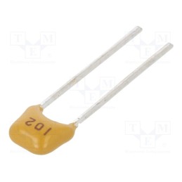 10 pcs x SR PASSIVES - CT40805B102K101F1R - Capacitor: ceramic, 1nF, 100V, X7R, ±10%, THT, 2.54mm