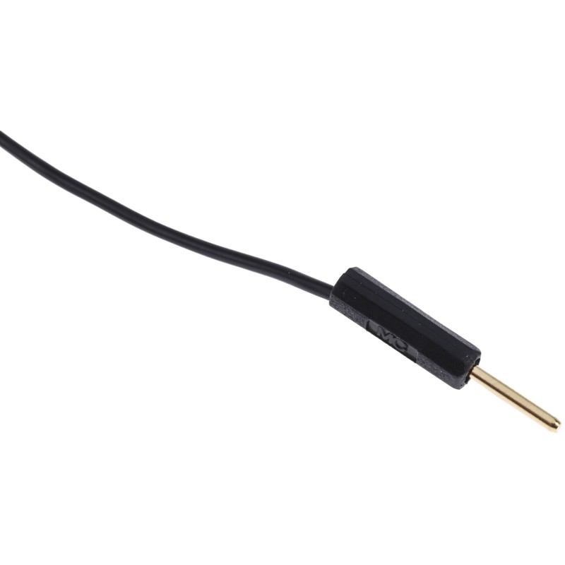 1 pcs - Staubli 1 mm Connector Test Lead, 3A, 30 V ac, 60V dc, Black, 300mm Lead Length