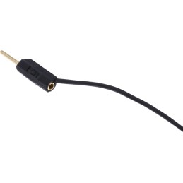 1 pcs - Staubli 1 mm Connector Test Lead, 3A, 30 V ac, 60V dc, Black, 300mm Lead Length