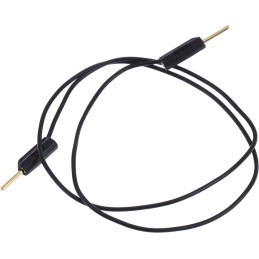1 pcs - Staubli 1 mm Connector Test Lead, 3A, 30 V ac, 60V dc, Black, 300mm Lead Length