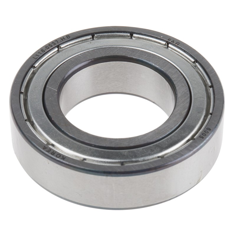 1 pcs - FAG 6005-2Z Single Row Deep Groove Ball Bearing- Both Sides Shielded 25mm I.D, 47mm O.D