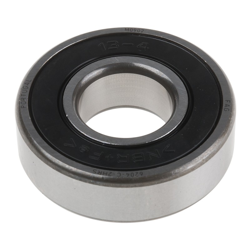 1 pcs - FAG 6204-C-2HRS Single Row Deep Groove Ball Bearing- Both Sides Sealed 20mm I.D, 47mm O.D