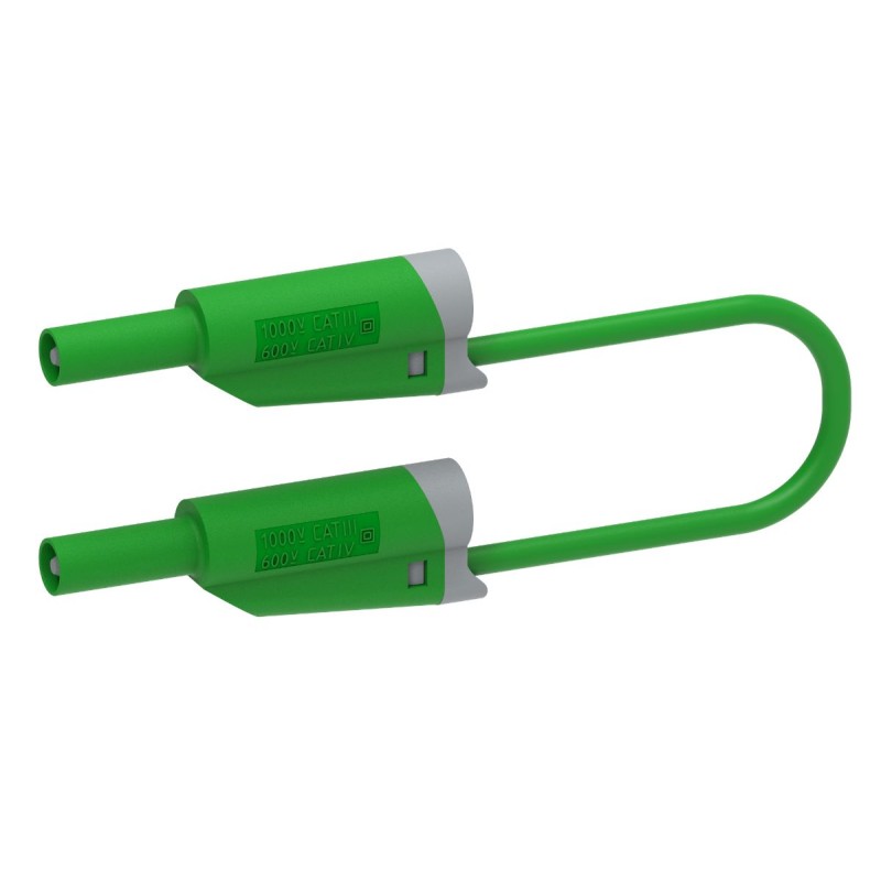 1 pcs - Electro PJP Test lead, 36A, 600V, Green, 200cm Lead Length