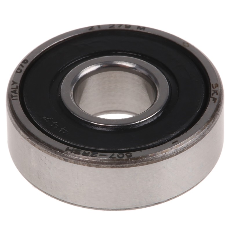 1 pcs - SKF 607-2RSH Single Row Deep Groove Ball Bearing- Both Sides Sealed 7mm I.D, 19mm O.D