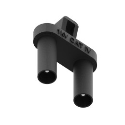 1 pcs - Electro PJP Black Male Banana Plug, Plug In Termination, 36A, 1kV