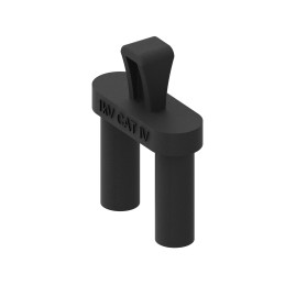 1 pcs - Electro PJP Black Male Banana Plug, Plug In Termination, 36A, 1kV