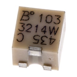 250 pcs - 10kΩ, SMD Trimmer Potentiometer 0.25W Top Adjust Bourns, 3214