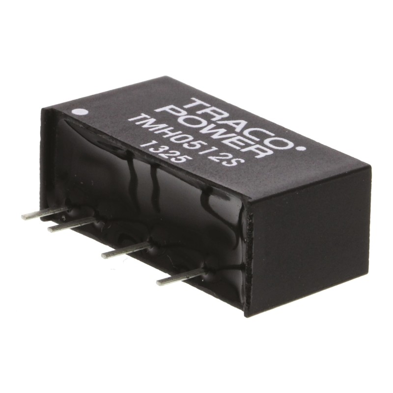 1 pcs - TRACOPOWER TMH DC-DC Converter, 12V dc/ 165mA Output, 4.5 - 5.5 V dc Input, 2W, Through Hole, +85°C Max Temp