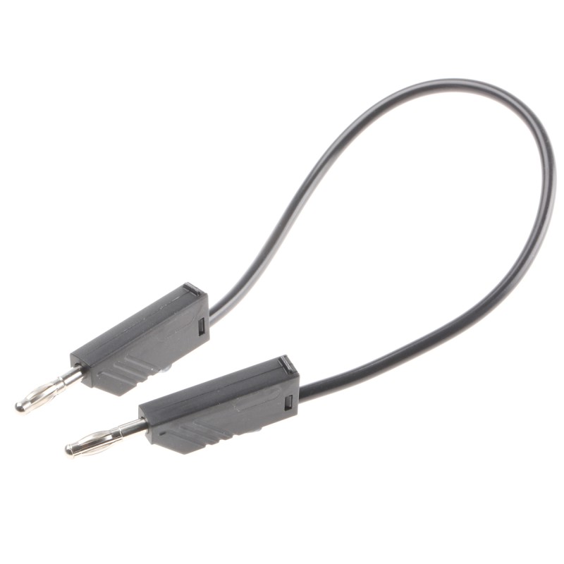 1 pcs - Hirschmann Test & Measurement, 16A, 60V dc, Black, 250mm Lead Length