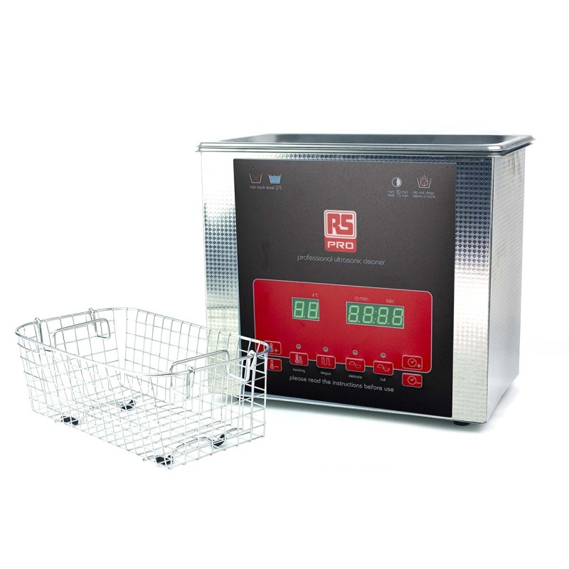 1 pcs - RS PRO Ultrasonic Cleaner, 100W, 3L