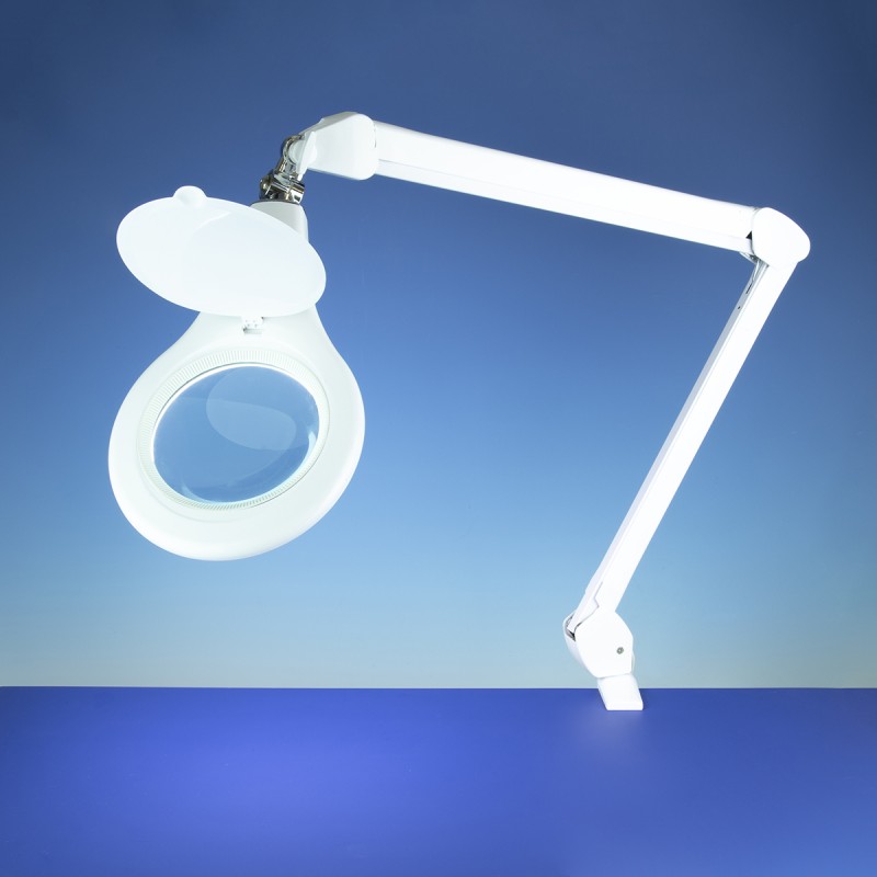 1 pcs - RS PRO LED Magnifying Lamp with Table Clamp, 3dioptre, 125mm Lens